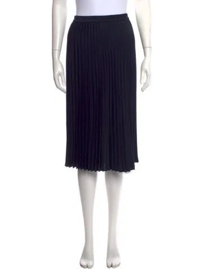 Pre-owned Xirena Pleated Accents Midi Length Skirt In Gray