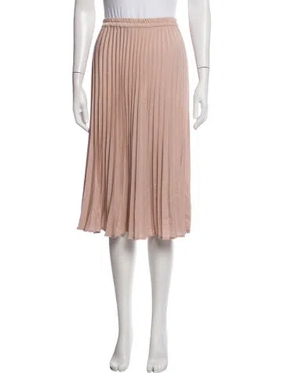 Pre-owned Xirena Pleated Accents Midi Length Skirt In Pink