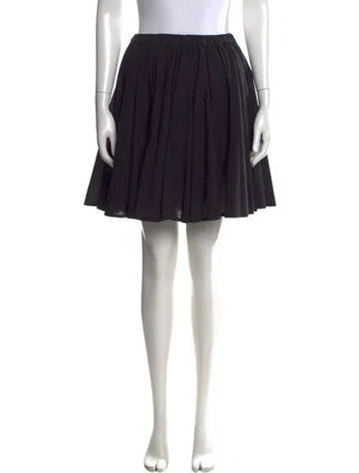 Pre-owned Xirena Pleated Accents Mini Skirt W/ Tags In Black