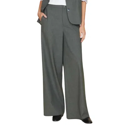 Xirena Portlyn Wide Leg Trouser In Melange In Gray