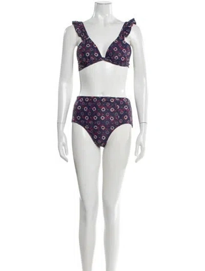 Pre-owned Xirena Printed Bikini In Pink
