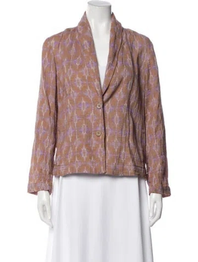 Pre-owned Xirena Printed Blazer In Pink