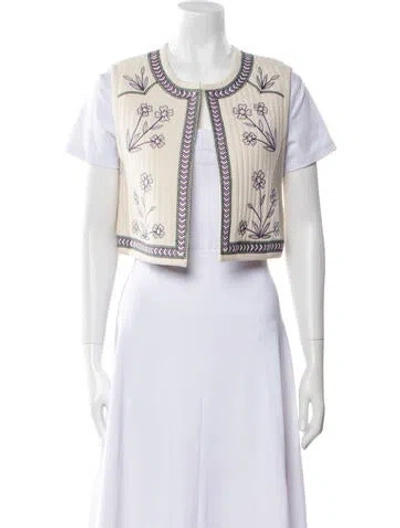 Pre-owned Xirena Printed Bolero W/ Tags In Neutral