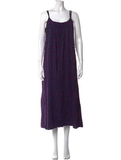 Pre-owned Xirena Printed Long Dress In Blue
