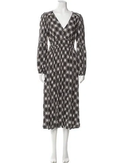 Pre-owned Xirena Printed Long Dress In Multi