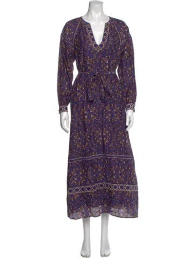 Pre-owned Xirena Printed Long Dress In Multi