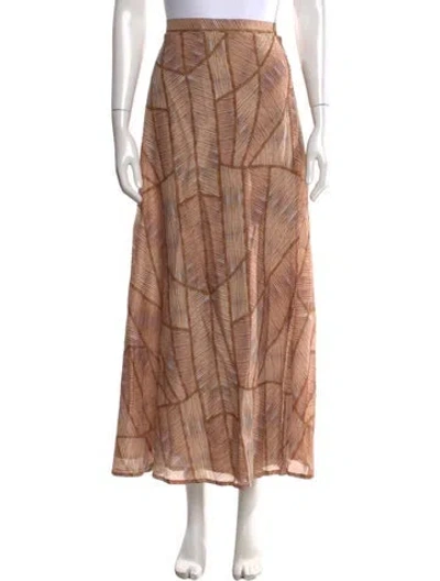 Pre-owned Xirena Printed Long Skirt In Multicolor