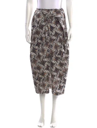 Pre-owned Xirena Printed Midi Length Skirt In Brown