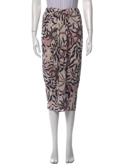 Pre-owned Xirena Printed Midi Length Skirt In Multi
