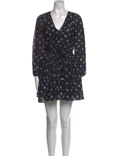 Pre-owned Xirena Printed Mini Dress In Blue