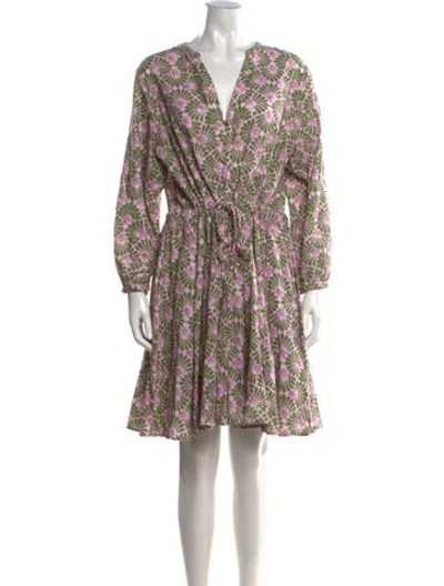 Pre-owned Xirena Printed Mini Dress In Green
