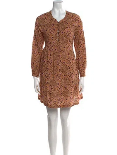 Pre-owned Xirena Printed Mini Dress In Neutral