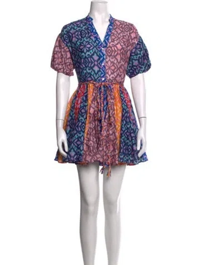 Pre-owned Xirena Printed Mini Dress In Neutrals