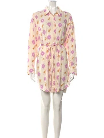 Pre-owned Xirena Printed Mini Dress In Neutrals/purple
