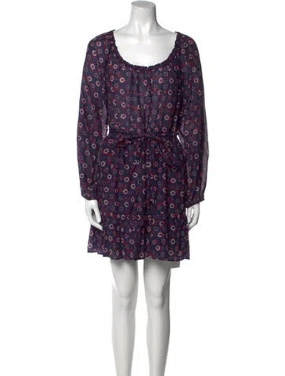 Pre-owned Xirena Printed Mini Dress In Purple