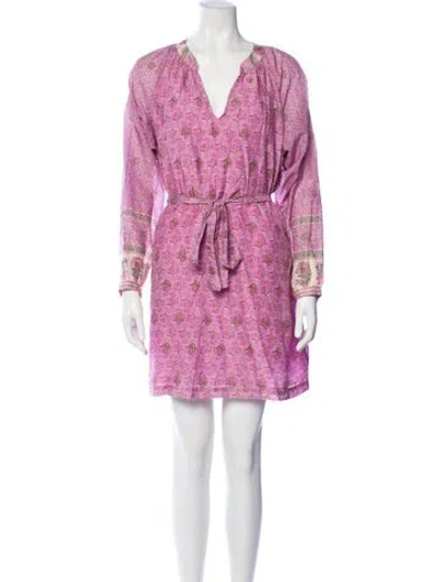 Pre-owned Xirena Printed Mini Dress In Purple