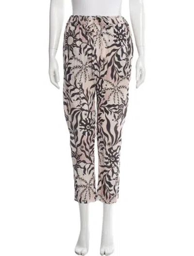 Pre-owned Xirena Printed Straight Leg Pants In Neutral