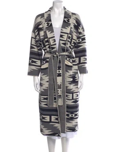 Pre-owned Xirena Printed V-neck Sweater In Neutral