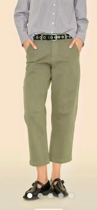 Xirena Rancho Pant In Army Green In Gray