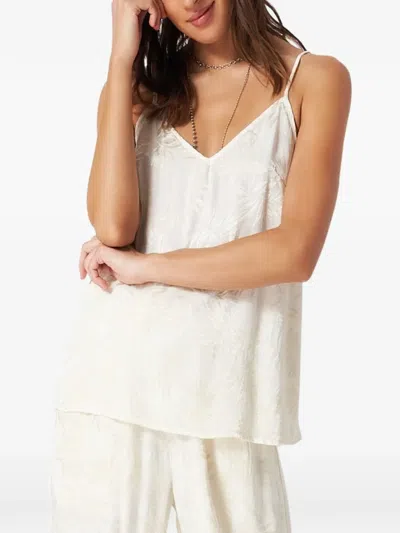 Xirena Rei Palm-jacquard Top In White