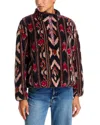 Xirena Ridge Printed Mocked Neck Pullover Jacket In Multi