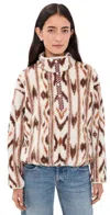 Xirena Ridge Pullover Ivory Ikat In Multi