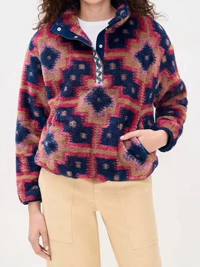 Xirena Ridge Pullover Jacket In Mosaic Tile In Multi