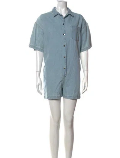Pre-owned Xirena Romper In Blue