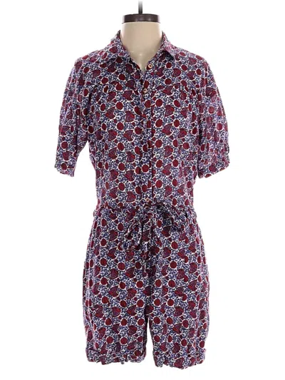 Pre-owned Xirena Romper In Burgundy