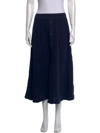Pre-owned Xirena Ruffle Embellishment Long Skirt In Blue