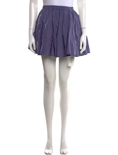 Pre-owned Xirena Ruffle Embellishment Mini Skirt In Purple