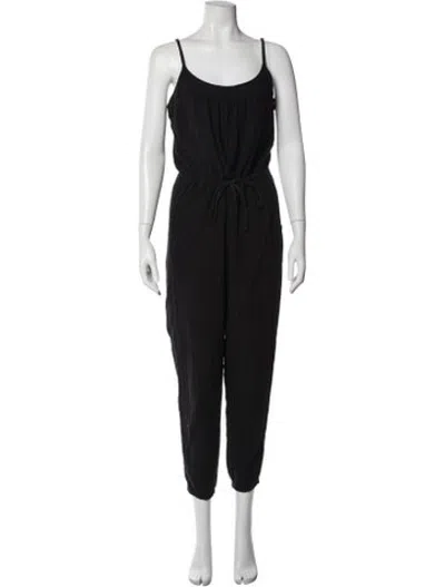 Pre-owned Xirena Scoop Neck Jumpsuit In Black/blue