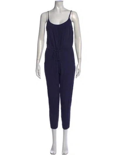 Pre-owned Xirena Scoop Neck Jumpsuit In Blue