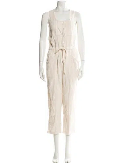 Pre-owned Xirena Scoop Neck Jumpsuit In Neutral