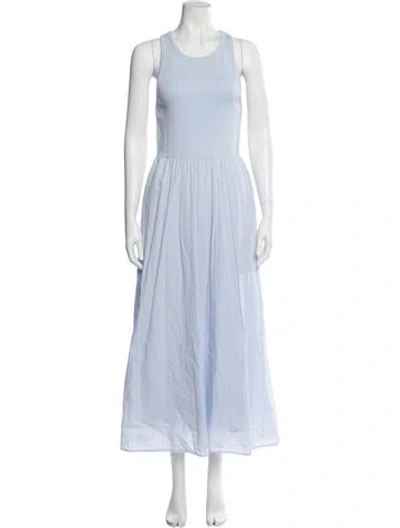 Pre-owned Xirena Scoop Neck Long Dress In Blue