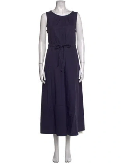 Pre-owned Xirena Scoop Neck Long Dress In Blue