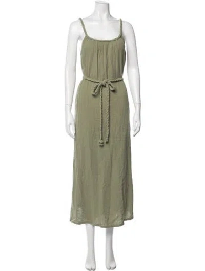 Pre-owned Xirena Scoop Neck Long Dress In Green