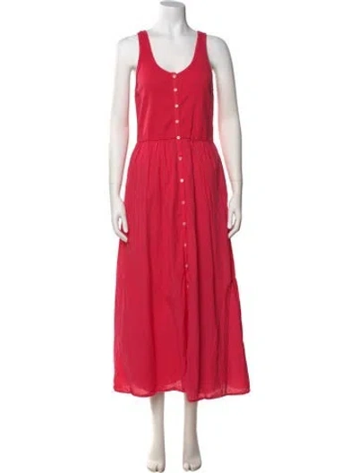 Pre-owned Xirena Scoop Neck Long Dress In Pink