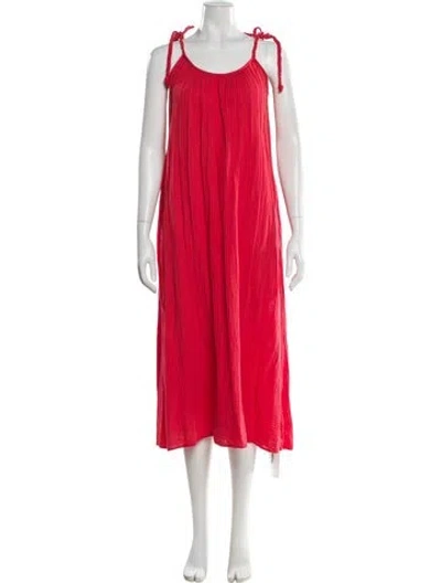 Pre-owned Xirena Scoop Neck Long Dress In Pink