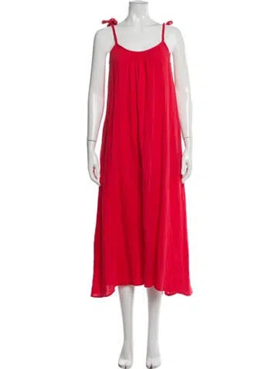 Pre-owned Xirena Scoop Neck Long Dress In Pink