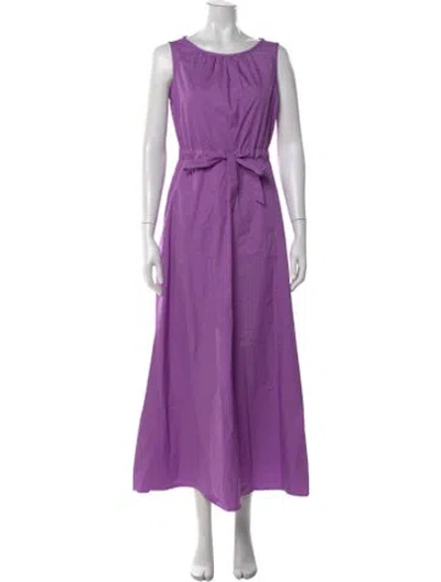 Pre-owned Xirena Scoop Neck Long Dress In Purple