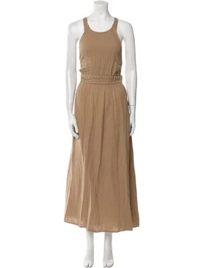 Pre-owned Xirena Scoop Neck Long Dress W/ Tags In Brown