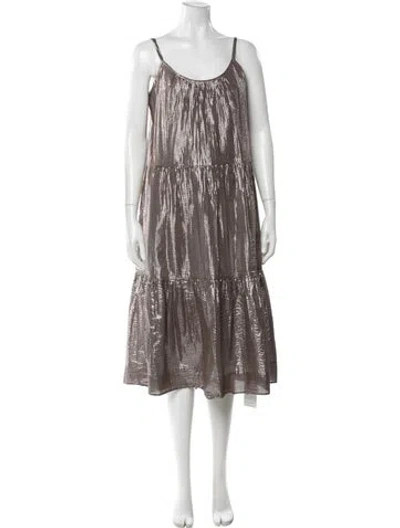 Pre-owned Xirena Scoop Neck Midi Length Dress