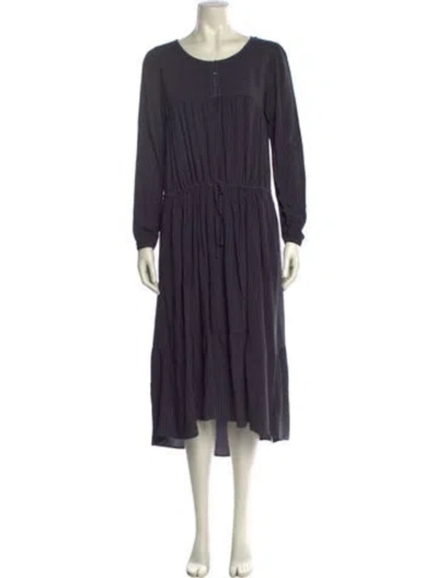 Pre-owned Xirena Scoop Neck Midi Length Dress In Gray