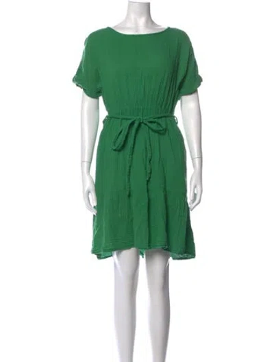 Pre-owned Xirena Scoop Neck Mini Dress In Green