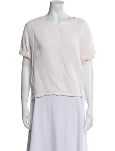 Pre-owned Xirena Scoop Neck Short Sleeve T-shirt In Pink