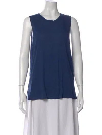 Pre-owned Xirena Scoop Neck Sleeveless Top In Blue