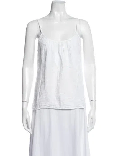 Pre-owned Xirena Scoop Neck Sleeveless Top In Silver/white