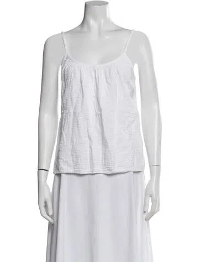 Pre-owned Xirena Scoop Neck Sleeveless Top In White