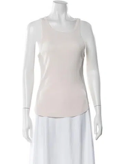 Pre-owned Xirena Scoop Neck Sleeveless Top In White